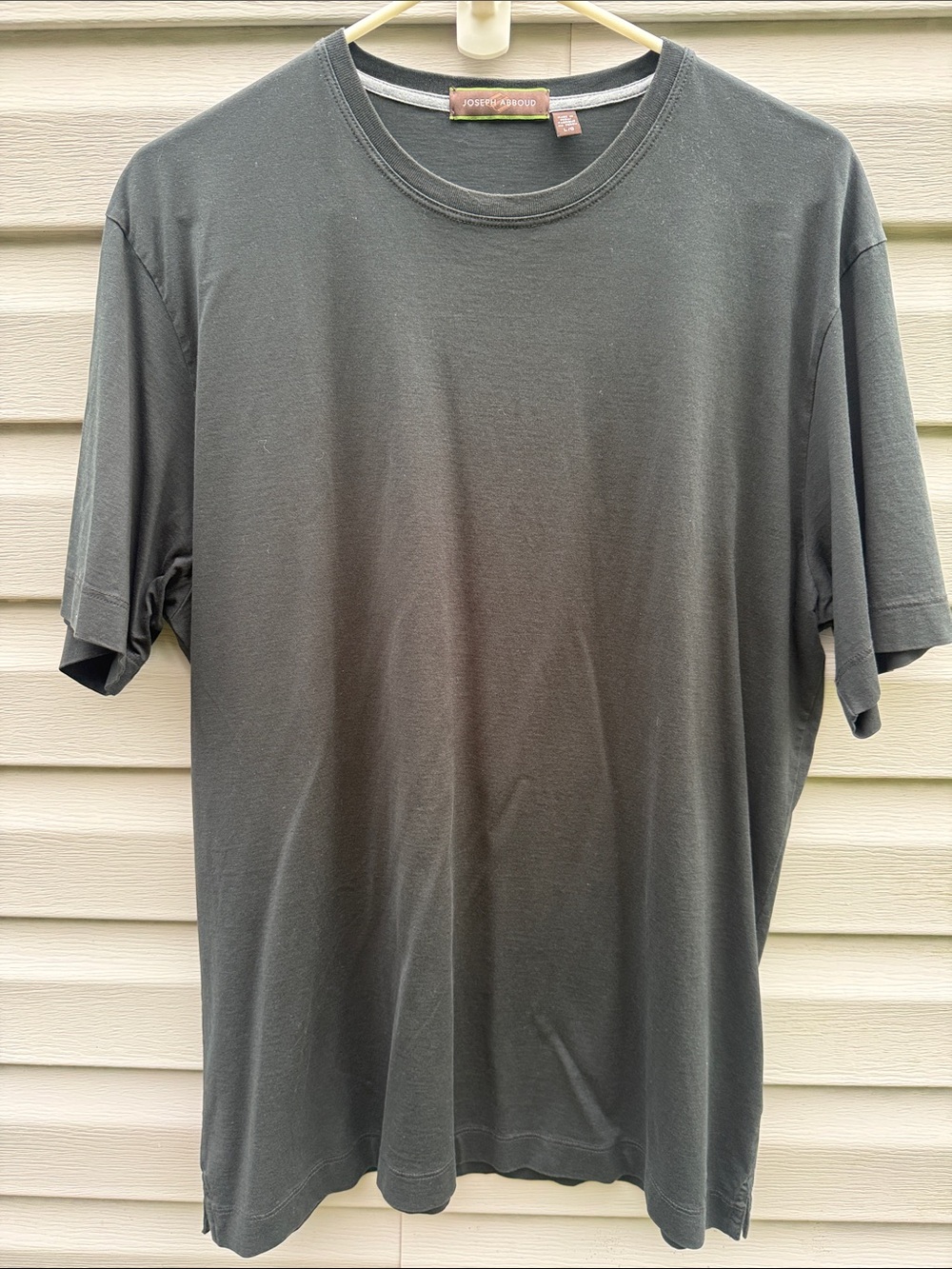 Joseph Abboud | Mens Black Pima Cotton Short Sleeve Shirt size Large